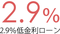 2.9％低金利ローン